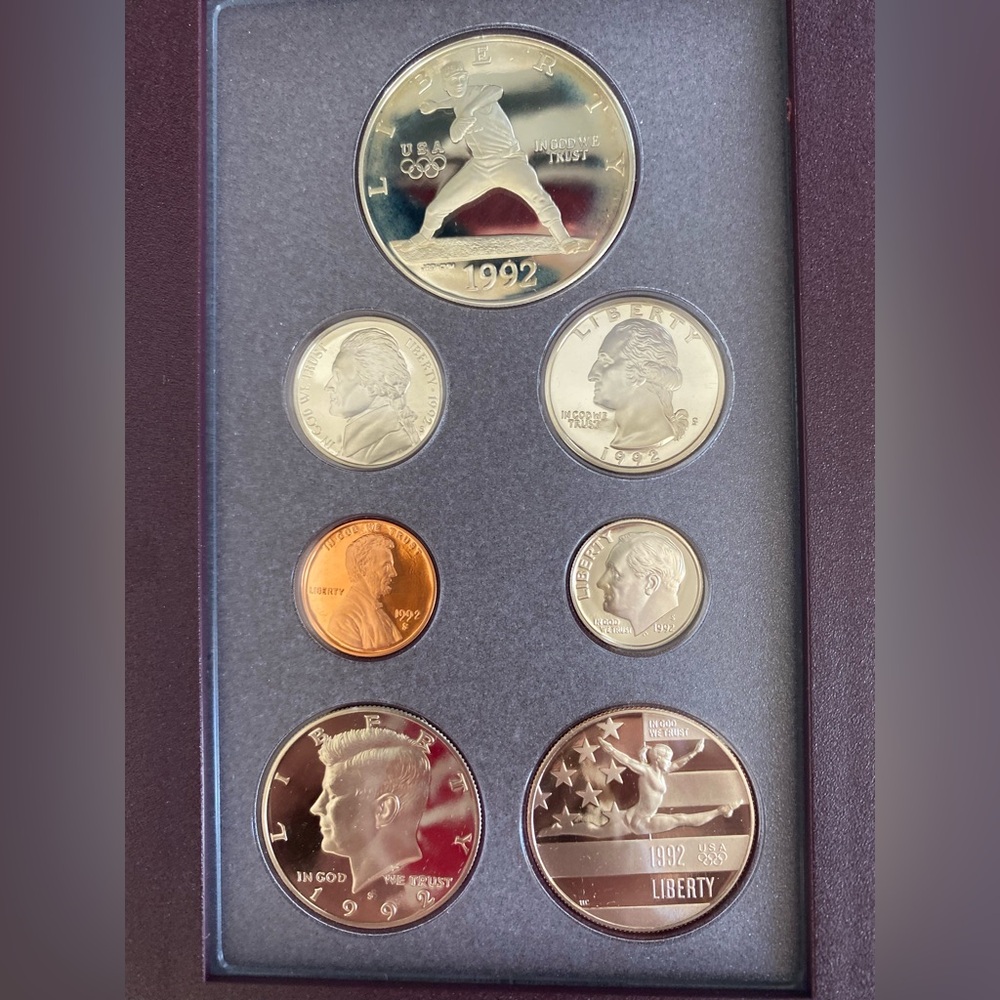 1992 US MINT OLYMPIC COIN SET - Picture 3 of 16
